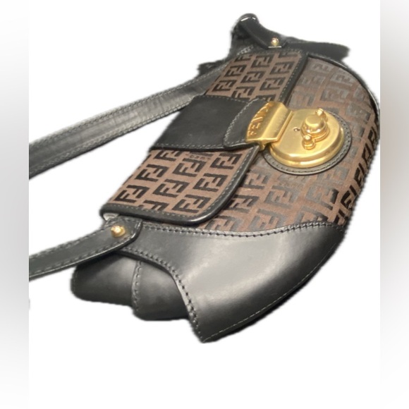 FENDI ❤️❤️ BORSA TUC ZUCCA SMALL SHOULDER BAG - Picture 7 of 14